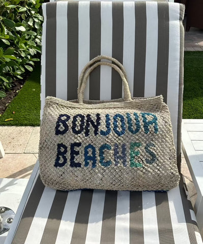 Bonjour Beaches - Natural and multi blue